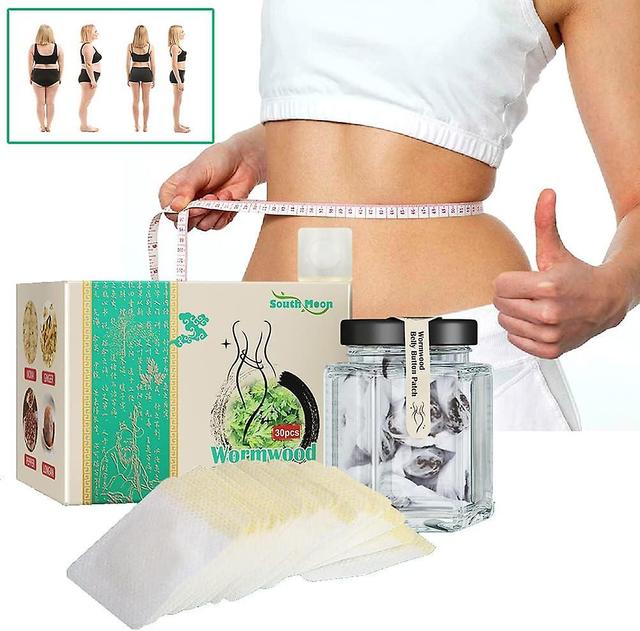 30 Pcs Detox Slimming Belly Pellet Wormwood Navel Sticker Detox Slimming Patch Lose Weight Chinese Herbal on Productcaster.