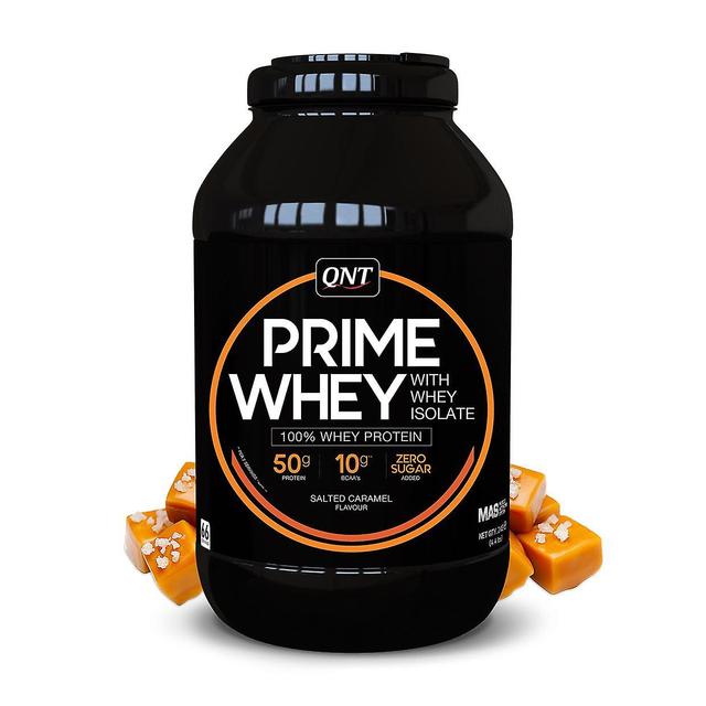 QNT Prime Whey Protein Powder 100% Whey Isolate - 908g - Salted Caramel on Productcaster.