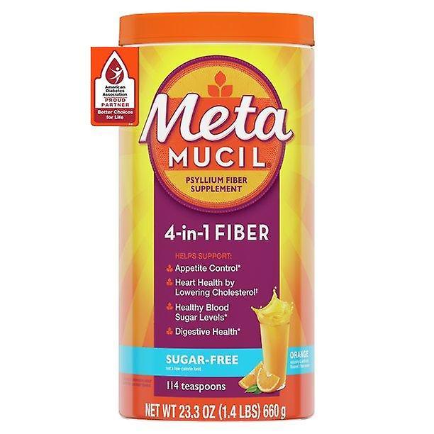 Prášok z doplnkovej vlákniny metamucil psyllium bez cukru, pomaranč 114 lyžičky on Productcaster.