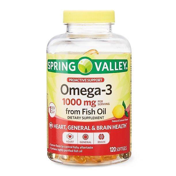 Spring Valley Jarné údolie omega-3 rybí olej mäkké gély, 1000 mg, 120 počet on Productcaster.