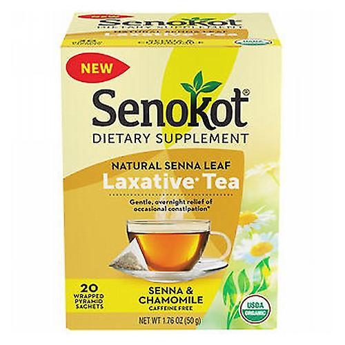 Kaopectate Senokot Natural Senna Leaf Laxative Tea Wrapped Pyramid Sachets, 20 Count (Pack of 1) on Productcaster.