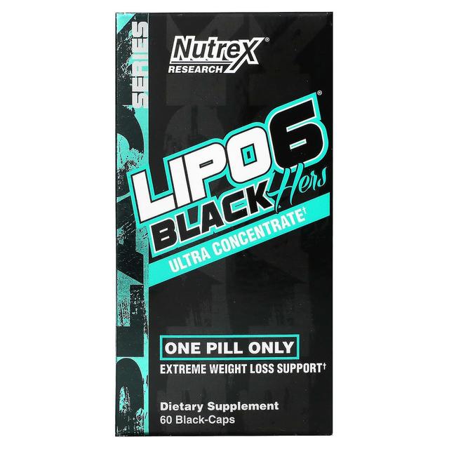 Nutrex Research, LIPO-6 Black Hers, Ultra Concentrate, 60 Black-Caps on Productcaster.