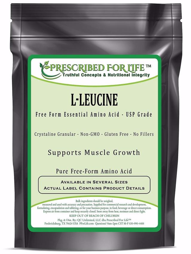 Prescribed For Life Leucín (L)-Voľný formulár esenciálny aminokyselina prášok-celé telo podpora 4 oz (113 g) on Productcaster.