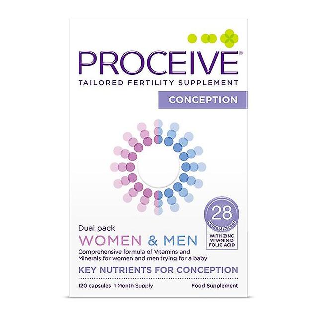 Proceive Women & Men Dual Pack Advanced Fertility Supplement 120 Capsules on Productcaster.