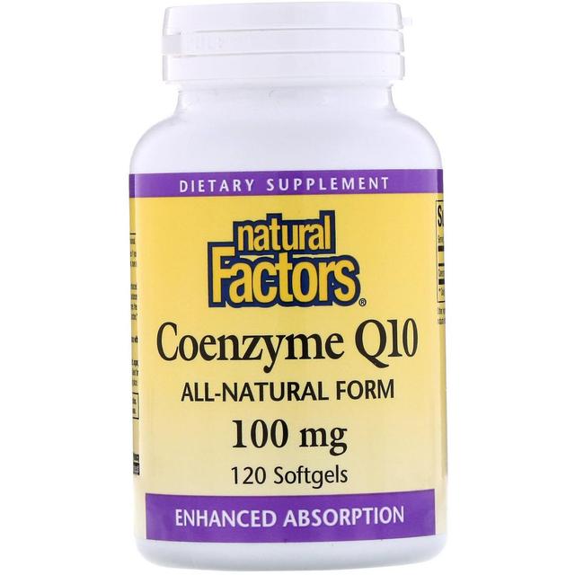 Natural Factors, Coenzyme Q10, 100 mg, 120 Softgels on Productcaster.