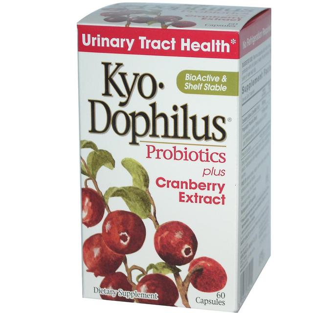 Kyolic, Kyo-Dophilus, probiotika, Plus tranbär extrakt, 60 kapslar on Productcaster.