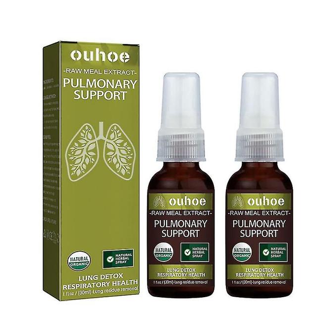 2pcs Herbal Lung Cleansing Spray Breath Detox Herbal Lung Cleanse Spray, Brume de nettoyage des poumons à base de plantes - Puissant soutien pulmon... on Productcaster.