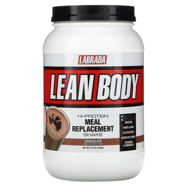 Labrada Nutrition, Lean Body, Hi-Protein Meal Replacement Shake, Czekolada, 2.47 lbs (1120 g) on Productcaster.