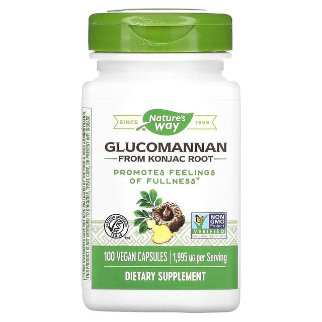 Nature's Way, Glukomannan från Konjac Root, 665 mg, 100 Vegan kapslar on Productcaster.