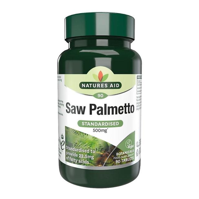 Natures Aid Saw Palmetto 500mg, 90 compresse. Adatto ai vegani on Productcaster.