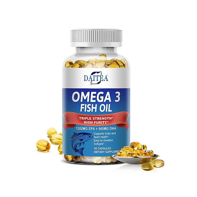 Vorallme Daitea Omega 3 kalaöljykapselit - tukee aivoja ja hermostoa, sydän- ja verisuoniterveyttä, parantaa ihoa ja hiuksia, antioksidantti 30 cou... on Productcaster.