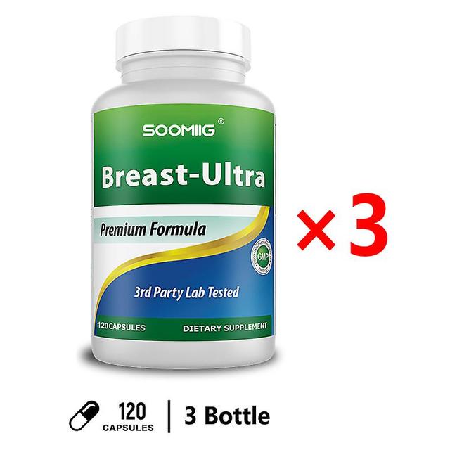 Vorallme Stimulates Breast Growth Firmer, Rounder And More Symmetrical Improves Breast Contour Volume Relieves Pms 120capsule-3 bottle on Productcaster.