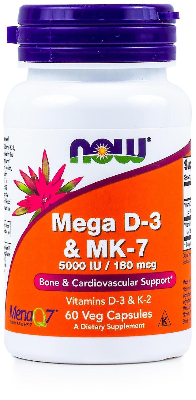 Now Foods D-3 Mk-7 60 Capsules on Productcaster.