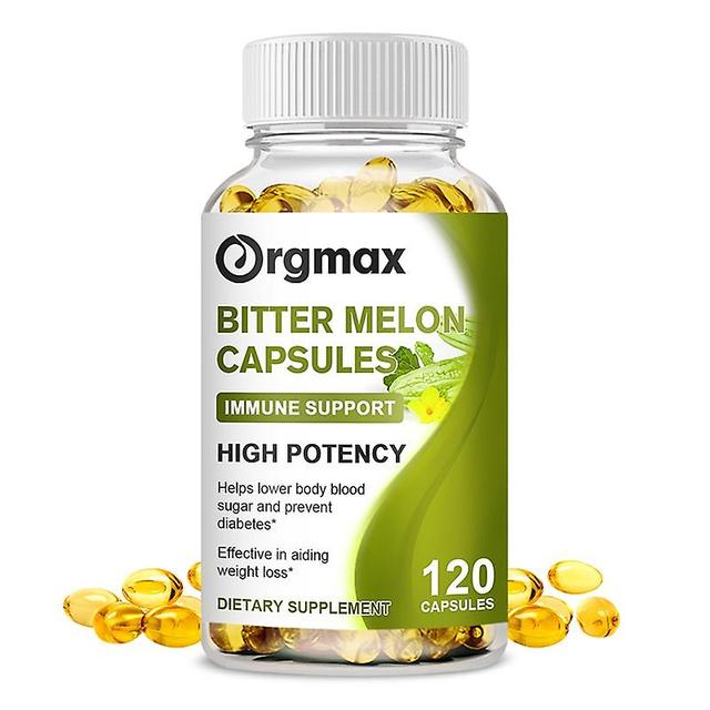 Eccpp Orgmax Bitter Melon Capsules Blood Sugar Balance Prevent Diabetes Vitamina B Diet Supplement Plant-insulin Promote Circulation 120 pcs on Productcaster.