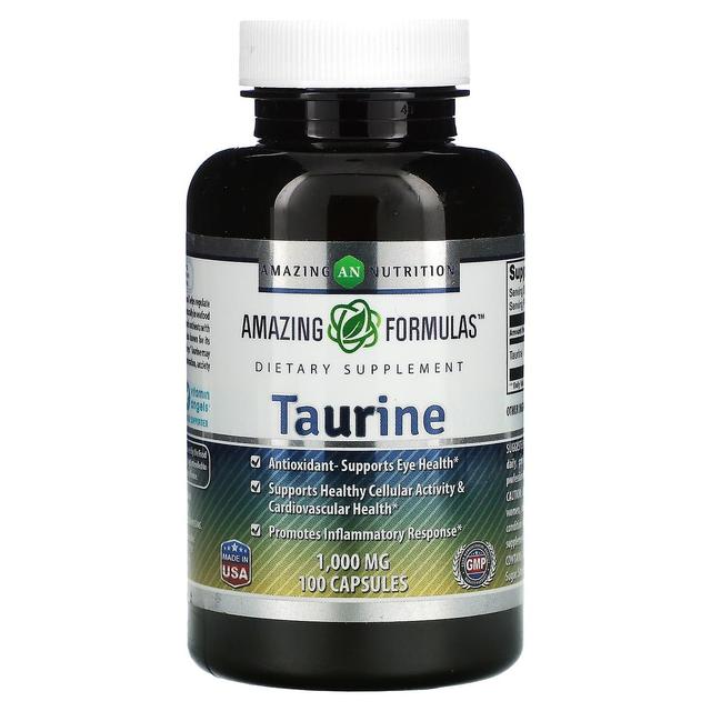 amazing nutrition Fantastisk näring, Taurin, 1,000 mg, 100 kapslar on Productcaster.