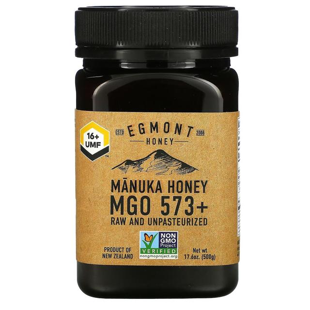 Egmont Honey, Manuka Honey, Raw And Unpasteurized, 573+ MGO, 17.6 oz (500 g) on Productcaster.