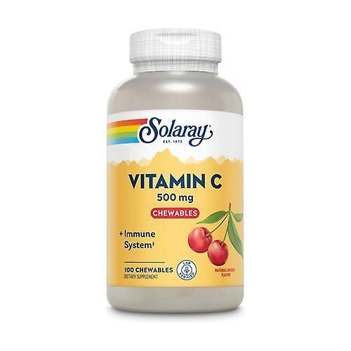 Solaray Vitamin C Chewable Natural Cherry Flavor 100 tablets of 500mg on Productcaster.