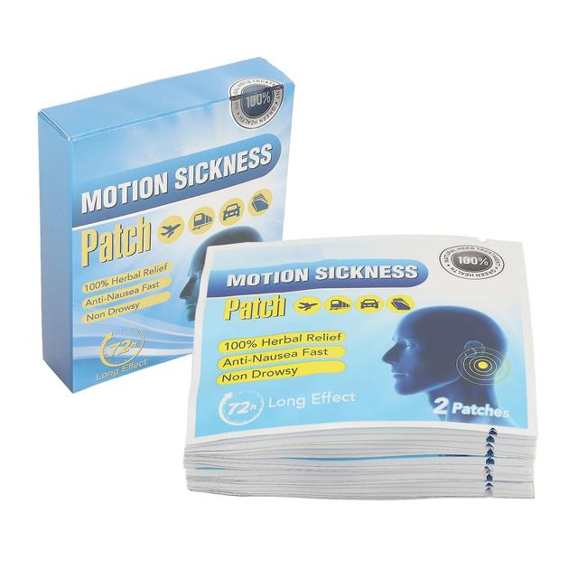 40pcs Motion Sickness Patch Portable Herbal Extract Mild Seasick Patches For Cruise Plane Train Bus on Productcaster.