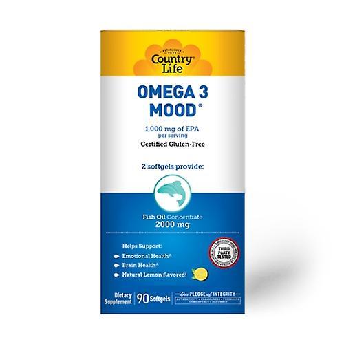 Country Life Omega 3 Mood, 90 Softgels (Pack of 4) on Productcaster.