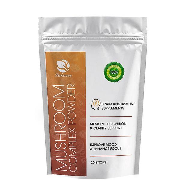 Huamade Mushroom Complex Supplement Support Brain Health Improve Memory & Focus Support Gut And Blood Sugar Health Liver Health 20Sticks on Productcaster.