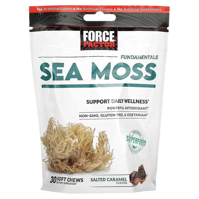 Force Factor, Fundamentals, Sea Moss, Salted Caramel, 30 Soft Chews on Productcaster.