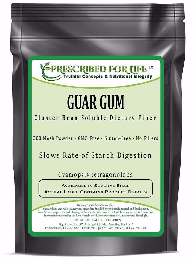 Prescribed For Life Guar Gum-Natürliche Diät-Glasfaserpulver-200 Mesh 1 kg (2.2 lb) on Productcaster.