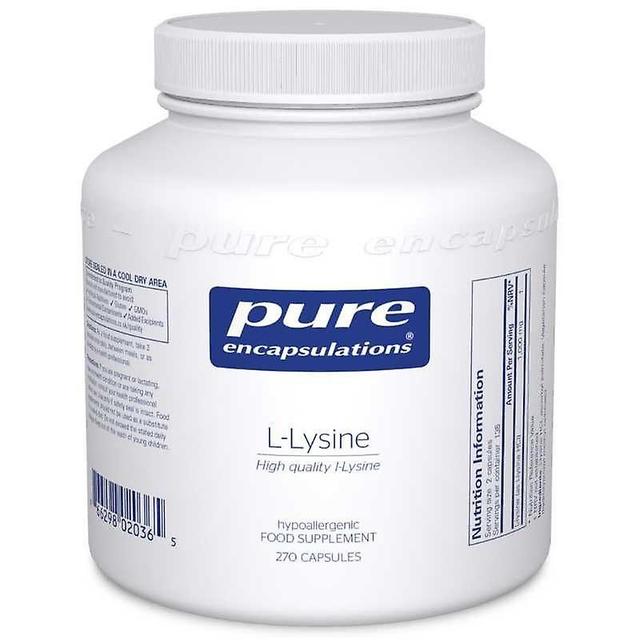 Pure Encapsulations Puhtaat kapselaatiot l-lysiinikapselit 270 on Productcaster.