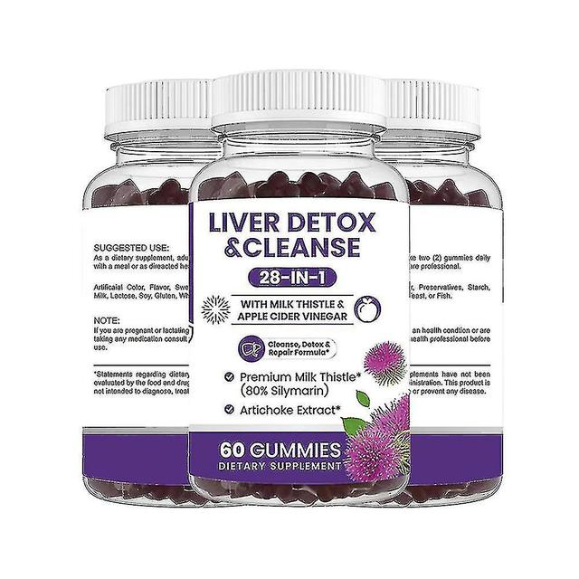 Liver Cleanse Detox & Repair Gummies Recipe - Herbal Liver Support Supplement: Milk Thistle, Artichoke Extract, Dandelion, Beet, Chicory Root & Tur... on Productcaster.