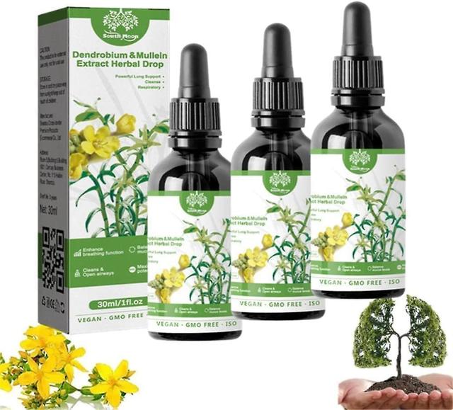 Clear Breath Dendrobium & Mullein Extract Herbal Drops,Herbal Lung Health Essence,Dendrobium Mullein Extract for Lung Care,Suitable for Daily (2pcs... on Productcaster.