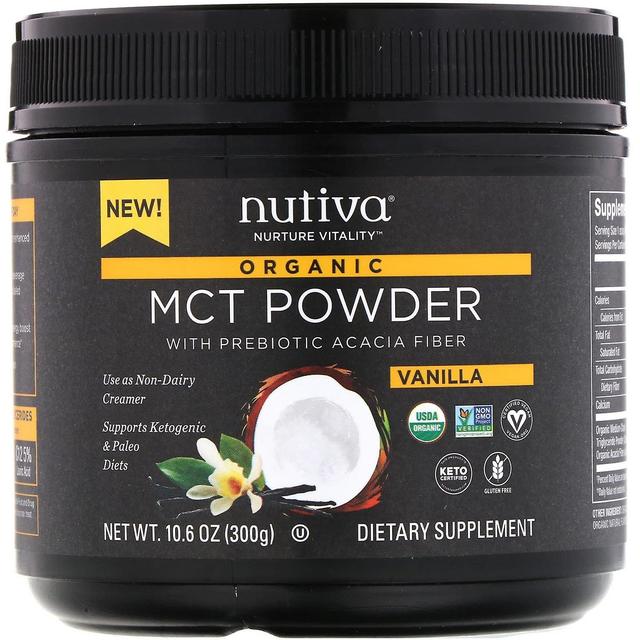 Nutiva, MCT Orgânico em Pó, Baunilha, 10,6 oz (300 g) on Productcaster.