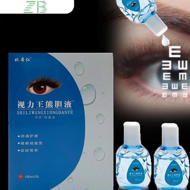 Jiechannel 2pcs 15ml Eye Drops Cleanning Eyes Detox Liquid Relieves Discomfort Removal Fatigue Relax Care Products Antibacterial Solution on Productcaster.