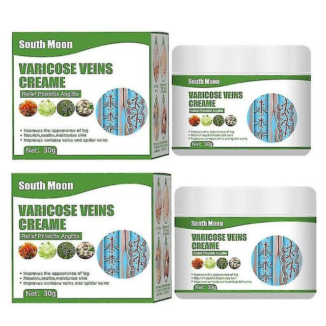 2pcs Varicose Vein Cream For Legs Eliminate Varicose Veins And Spider Vein on Productcaster.