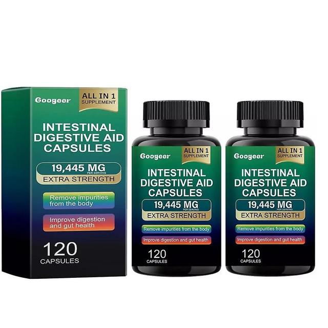 1-3X Daily Digestive Aid Capsules For Gut Health 120 Capsules Digestion New 2PCS on Productcaster.