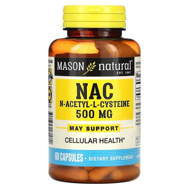 Mason Natural, NAC, 500 mg, 60 Capsules on Productcaster.