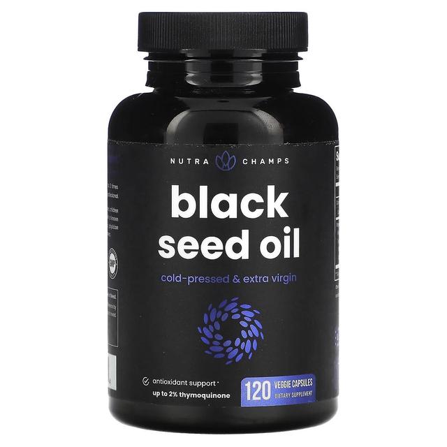 NutraChamps, Black Seed Oil, 120 Veggie Capsules on Productcaster.