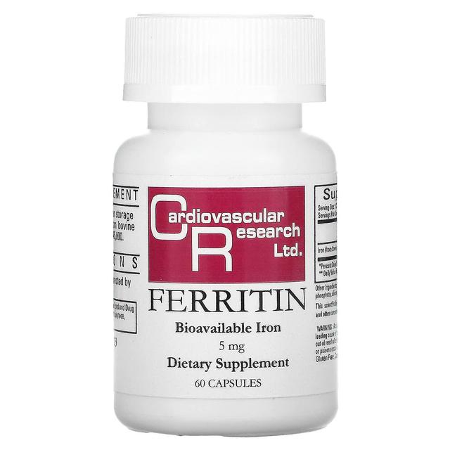 Cardiovascular Research Ltd. Cardiovascular Research Ltd., Ferritin, 5 mg, 60 Kapseln on Productcaster.