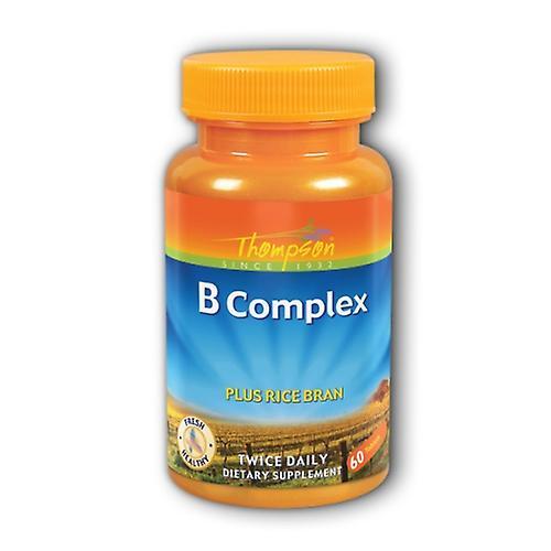 Thompson Vitamin B Complex, AVEC SON DE RIZ, 60 TAB (Paquet de 6) on Productcaster.