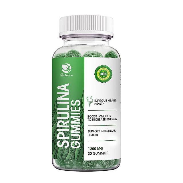 Huamade Organic Spirulina Gummies Strengthen Immunity Rich In Fatty Acid Provide Protein&amino Acids Antioxidant Detox Skin Care 30pcs on Productcaster.