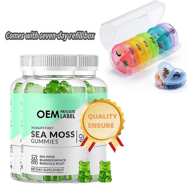 Nopea toimitus Sead Gummies Irish Sead Gummies Sea Moss mukana tulee 7 päivän täyttölaatikko 3PCS on Productcaster.