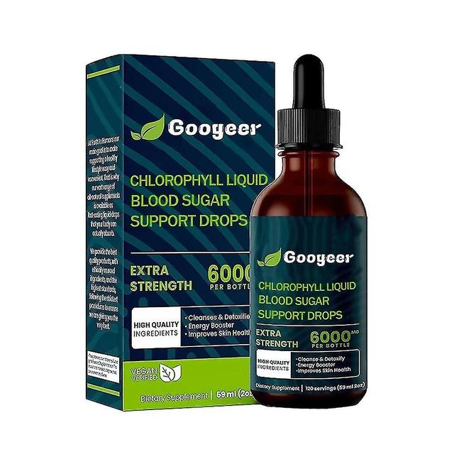 3pack Googeer Chlorophyll Liquid Natural Detox And Blood Sugar Support Drop on Productcaster.