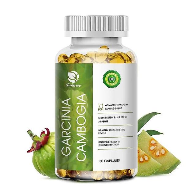 Hikig Garcinia Cambodia Capsule Suppress Appetite Weight Management Accelerate Metabolism Healthy Cholesterol Levels Burn Fat 30pcs on Productcaster.