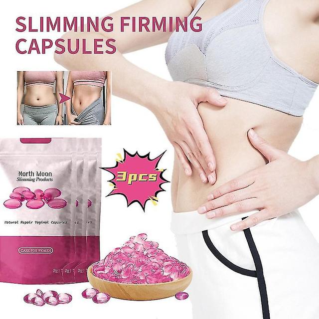 North Moon Fish Oil Slimming Soft Capsules Skin Tightening Belly Fat Slimming Care Soft Capsules Vitamins Supplements1pcs FF B2 J 3PCS on Productcaster.