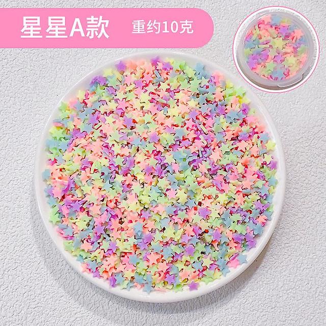 50pcs Star A # Creme Gel Diy Dosenzuckergranulat Liebe Blume weiche Keramik Scheibe Nagelverbesserung Patch Handgemachte Material Tasche on Productcaster.