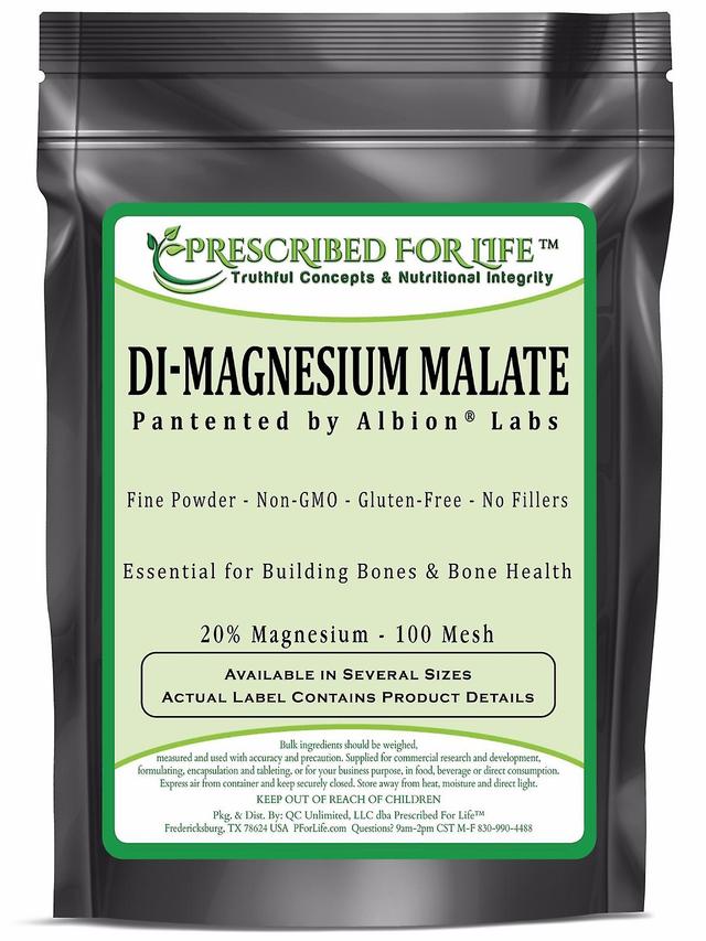 Magnesium - DiMagnesium Malate Powder - 20% Mg by Albion 1 kg (2.2 lb) on Productcaster.