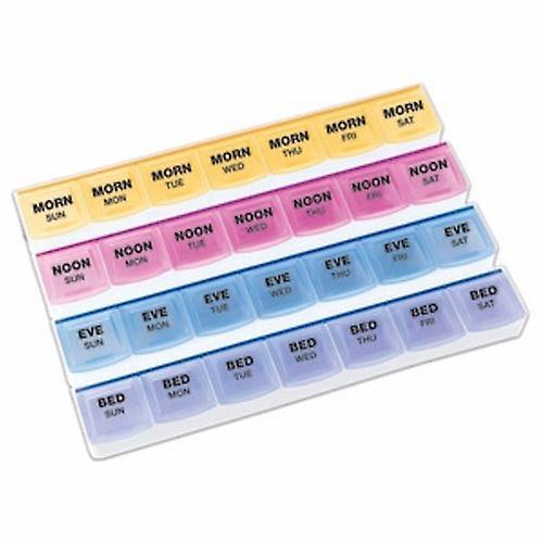 Mediplanner Pill Organizer Standard Size 7 Day 4 Dose, Count of 1 (Pack of 1) on Productcaster.