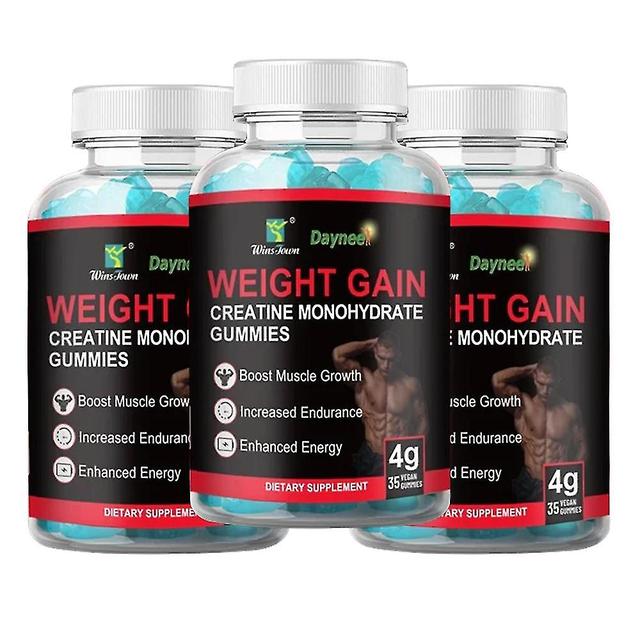 Creatine Monohydrate Gummies For Weight Gain | Dietary Supplement For Increasing Muscle Mass, Energy, Muscle Recovery And Endurance 1-pack 3PCS on Productcaster.