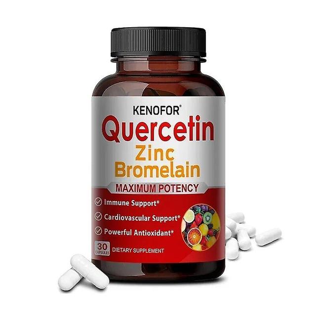 Vorallme Kenofor Quercetin Kapseln enthalten Bromelain und Zink zur Unterstützung der Immunität, der Gesundheit des Zentralsystems, Antioxidantien ... on Productcaster.