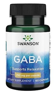 Swanson Aminobutyric Acid Gaba Gamma 250 mg 60 Capsules on Productcaster.