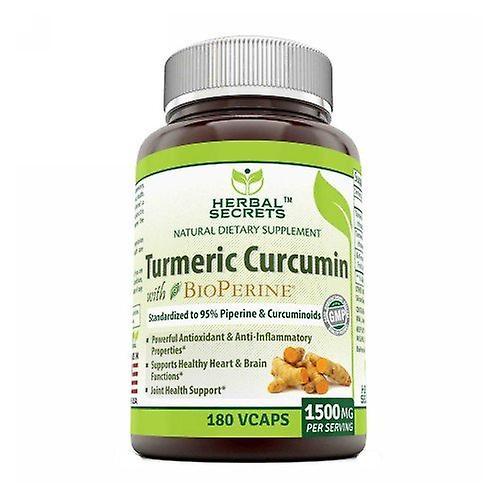 Amazing Nutrition Herbal Secrets Turmeric Curcumin w/ Bioperine,1500 mg,180 VegCaps (Pack of 1) on Productcaster.