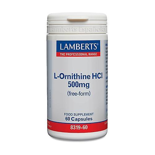 Lamberts L-Ornithine 60 capsules of 500mg on Productcaster.